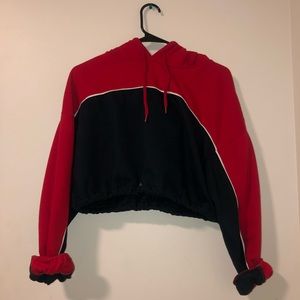 Cropped Hooded Sweatshirt